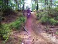 klx250 doin a trials section