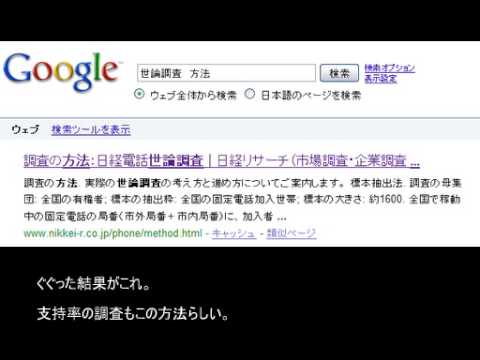 【マスゴミ】世論調査とやらと印象操作