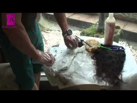 how to dye human hair