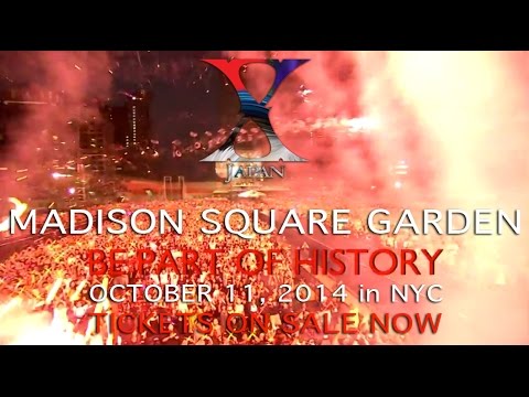 X Japan - Madison Square Garden - Oct 11, 2014 (announcement)