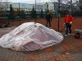 Restliches Ziegelmehl gut abdecken