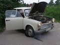 Trabant a pálení gum
