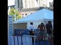 paraplegic using leg brace