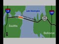 SR 520 Floating Bridge - Simulated failure by earthquake