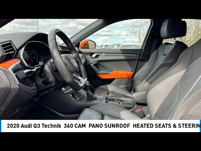 2020 Audi Q3 Technik | 360 CAM | PANO SUNROOF | HEATED SEATS in Cars & Trucks in Strathcona County