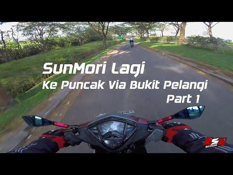 SUNMORI PUNCAK PART 1 - BEKASI TO BUKIT PELANGI #MOTOVLOGINDONESIA