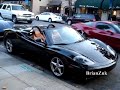 Black Ferrari 360 Spider F1 and Red Ferrari 360 Spider F1