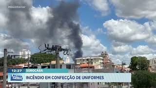 Confecção de uniformes em Sorocaba pega fogo