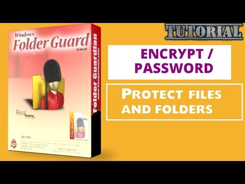 Encrypt / password protect files and folders with Folder Guard | video tutorial by TechyV