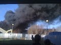 NUI Maynooth Cantine Fire Burning and Smoke