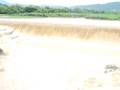 Represa del río Coamo tras paso de onda tropical