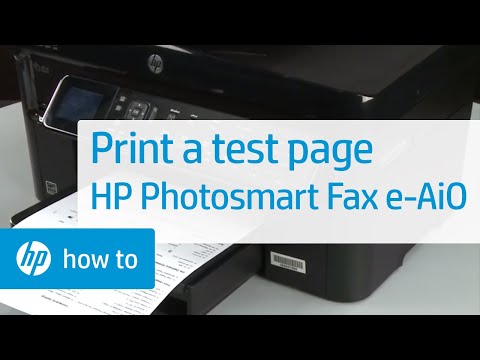 how to test hp fax