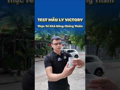 Test Thực Tế Mẫu Ly Demo Vữa Chống Thấm Sàn Victory Super VTR2