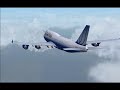 FSX PMDG747 Princess Juliana Dangerous Approach