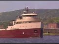 the american fortitude (ex. courtney burton) glides through the duluth ship canal. this video was the last segment of a dvd created to showcase by laker videos, thus the credits for the entire dvd are at the end of this movie.
