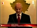 Fatmir Sejdiu Presidenti i Kosoves jep doreheqje