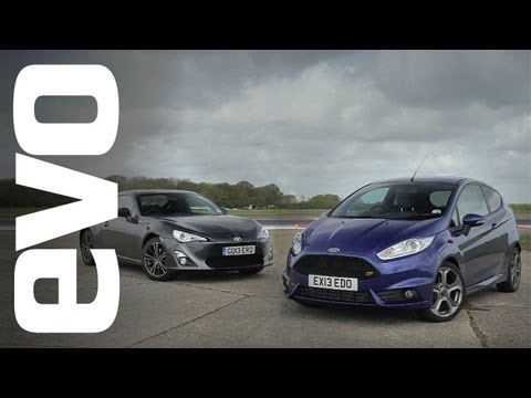 Ford Fiesta - Toyota GT86 2012 review: http://bit.ly/toyota-gt86 Ford Fiesta ST 2013 review: http://bit.ly/fiesta-st Subscribe to evo TV for more videos: http://bit.ly/WpF...