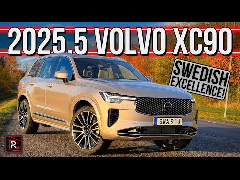 the 20255 volvo xc90 is a hybrid family suv that symbolizes swedish excellence