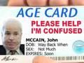 John McCain's Age Card