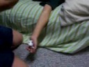 Mikey with shaving creem