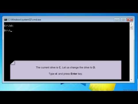 how to change drive in cmd