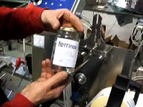 Ημιαυτόματη ετικετέζα ανοξείδωτη για στρογγυλά δοχεία