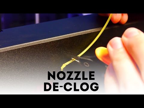 how to unclog makerbot replicator 2