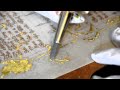Medieval Manuscript Reproduction, Part 4: Polishing gold leaf