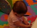 Baby J finds her nose