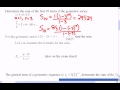 Mr Joyce - Math 12 Geometric Series I