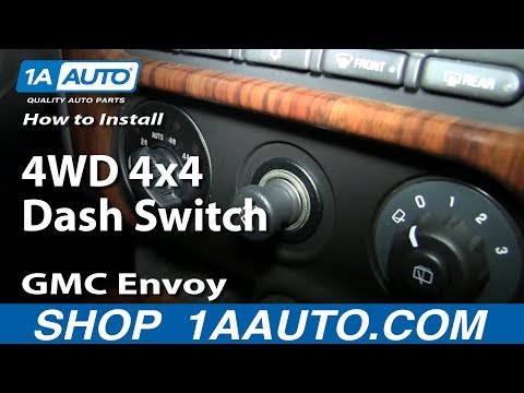 How To Install Replace 4WD 4×4 Dash Switch 2002-09 GMC Envoy