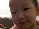 Baby Natalie sweeps floor and laughs