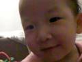 Baby Natalie sweeps floor and laughs