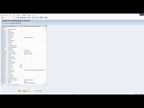 how to define material group in sap mm