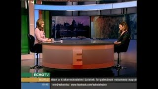 Járóka Lívia az Echo TV Napi aktuális című műsorában