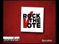 ben jelen encourages young people to register and vote (www.rockthevote.com)