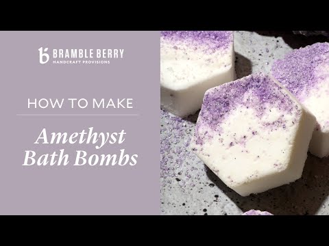 Amethyst Crystal Bath Bomb Project