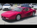 2015 1990 Ferrari Testarossa Start Up, Exhaust, and In Depth Review