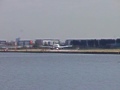 British Airways Airbus A318 takes off from London City, 29th September 2009.