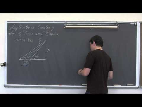 how to use the law of sines