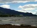 Kitesurfing on Lakelse Lake.