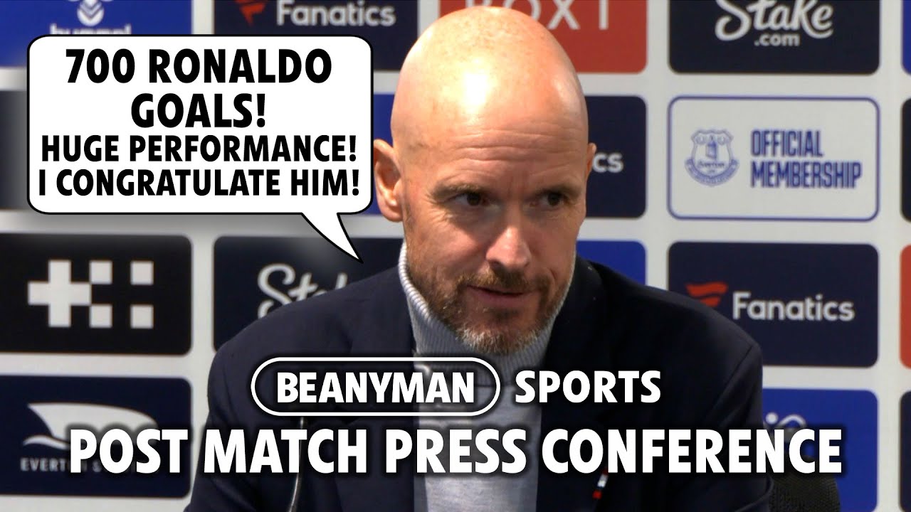 '700 Ronaldo goals! HUGE PERFORMANCE! I congratulate him!' | Everton 1-2 Man Utd | Erik ten Hag