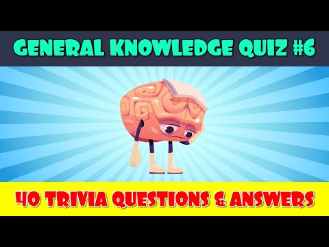 General Knowledge Quiz  Pub Trivia Quiz  Virtual Pub Quiz  40 Trivia Questions amp Answers