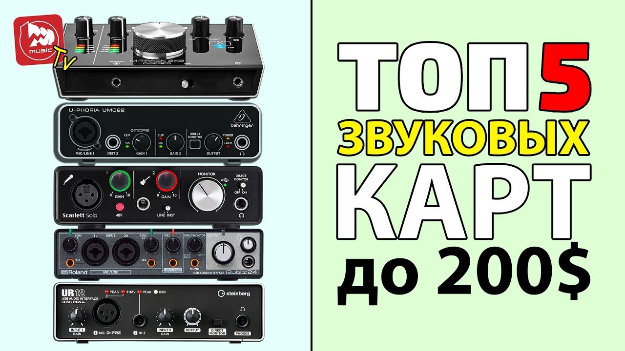 Какую звуковую карту купить? (Лучшие аудио интерфейсы в 2018)