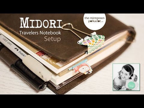 【Midori Travellers Notebook】 Setup (english version)