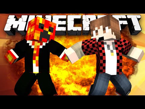 Minecraft: AIRBORNE PVP! (EPIC CREEPER BATTLE!) - w/Preston & Friends