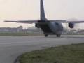 Airborne Warfare: C-27J Engine Running Offload: 463L Pallets