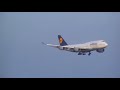 Lufthansa Boeing B747-400 Landing Frankfurt, Germany