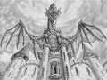 Fantasy Artist Ed Beard Jr. B/W drawing, fantasy subjects BB