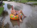 Hurricane Fay street tubing crash